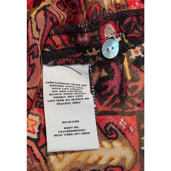 Ruby Road Womens Top Size 22W Sheer Top - Picture 5 of 7